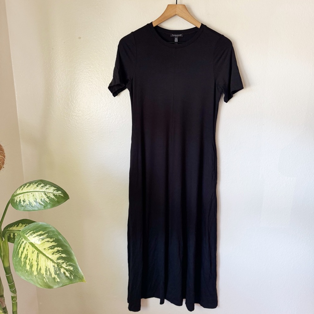 Eileen Fisher | Fine Jersey Crew Neck Maxi Dress